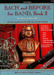 Bach and Before for Band, Book 2 F Horn band method book cover